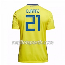Maillot de Foot Suède Durmaz 21 Domicile Coupe du monde 2018